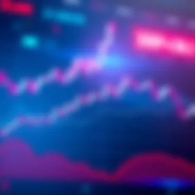 A visual representation of the XRP price chart showing a downward trend, indicating low prices and market uncertainty.