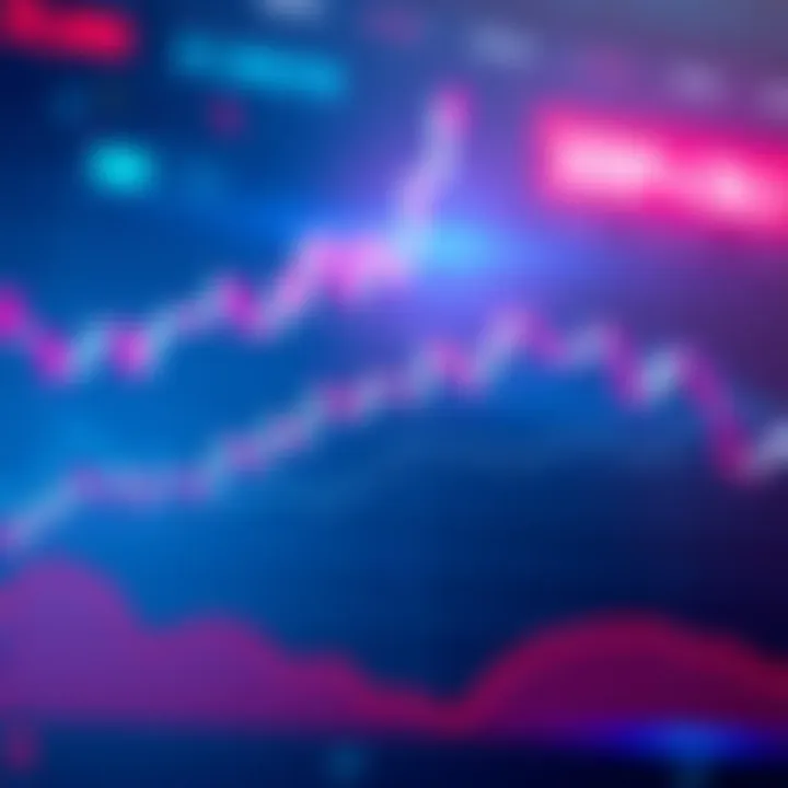 A visual representation of the XRP price chart showing a downward trend, indicating low prices and market uncertainty.
