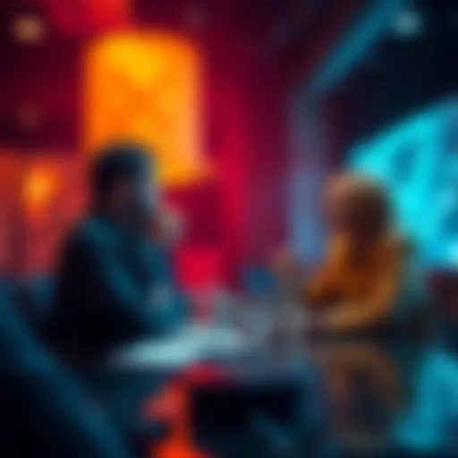Investors discussing whether to hold or sell XRP amid a price decline