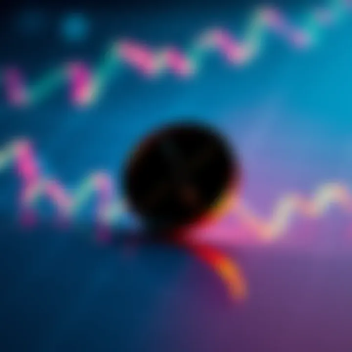 XRP cryptocurrency symbol on a graph showing a price rise above $2