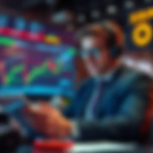 A crypto expert analyzing market trends with charts and graphs for XRP investments