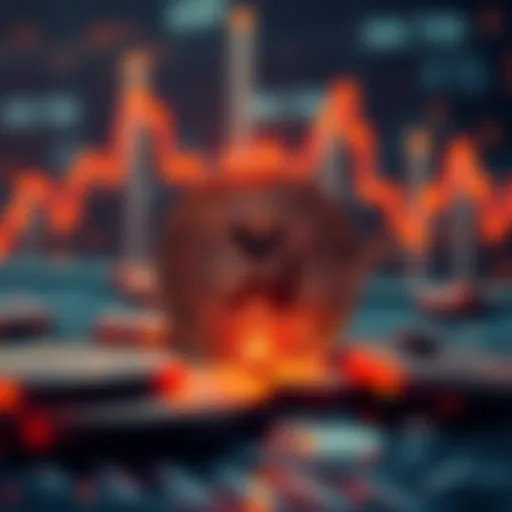 A digital representation of XRP currency in a financial setting, showcasing its impact on modern finance.