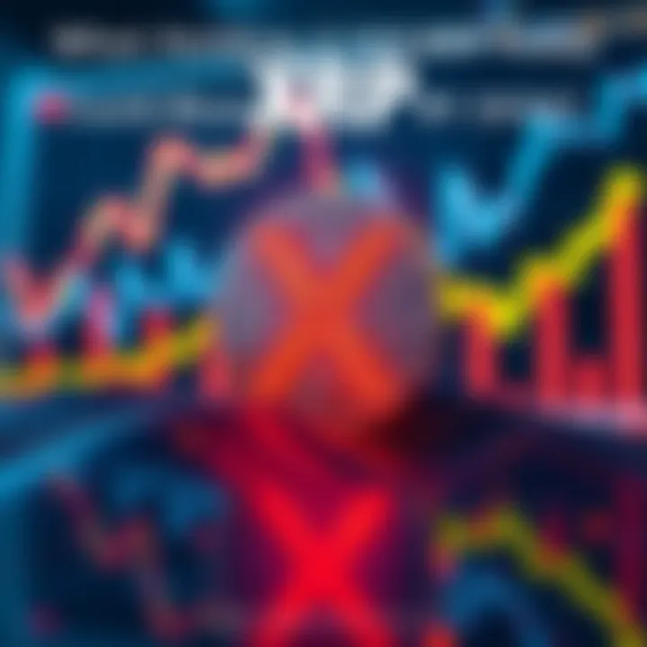 A graphic showing a digital representation of XRP with upward trend lines and financial charts in the background, symbolizing potential growth by 2030.