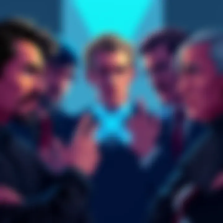 Group of XRP holders debating price predictions with expressions of confusion and concern
