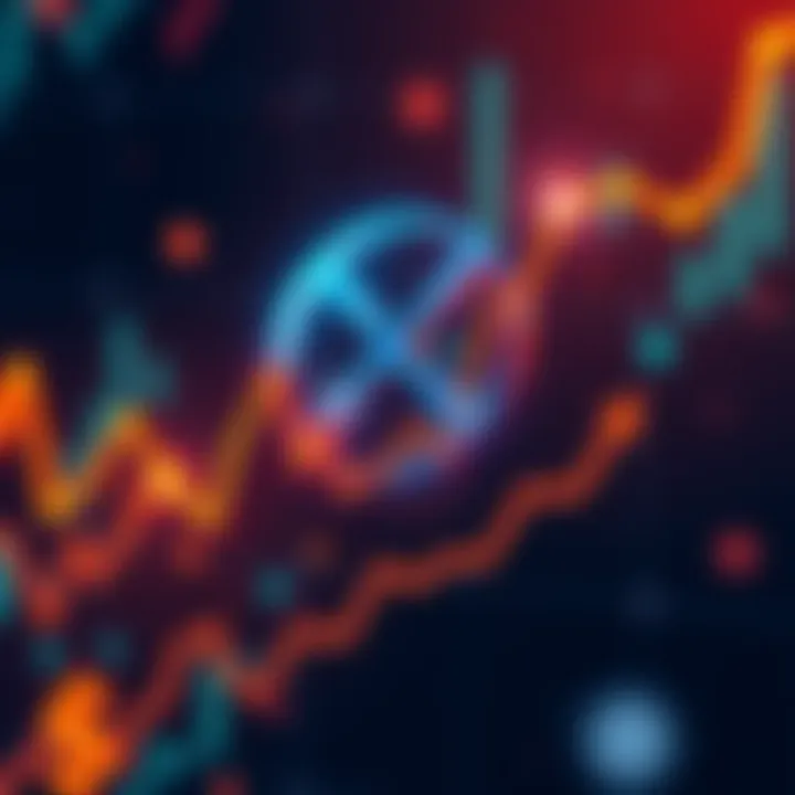 A graphic showing the XRP logo with an upward trending graph and dollar signs, representing the potential rise in XRP's value to $100.