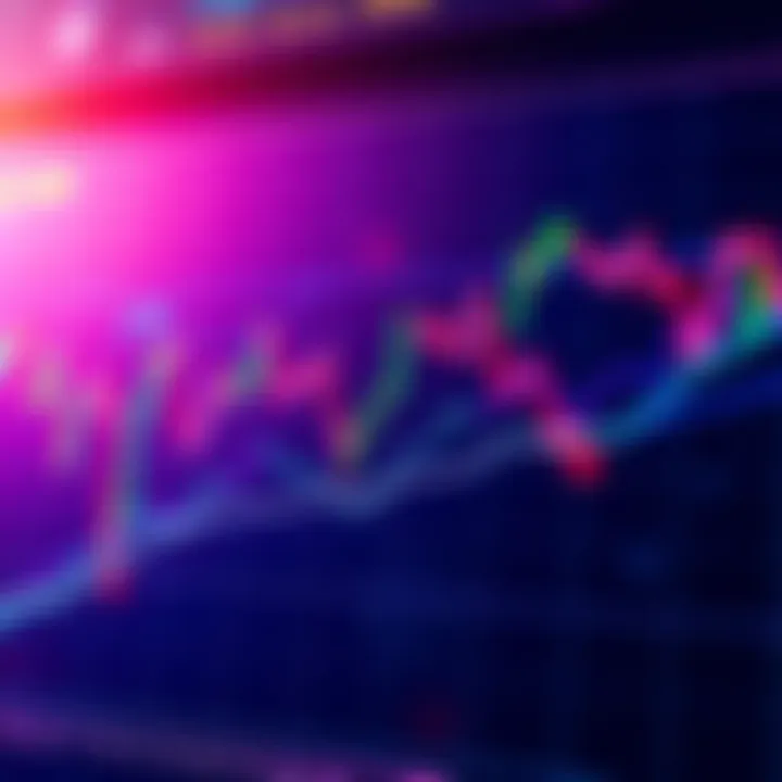 A chart showing the fluctuating price of XRP with downward trends marked, representing current market concerns.