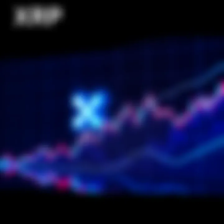 A rising price chart illustrating a potential bull run for XRP cryptocurrency with upward trends.