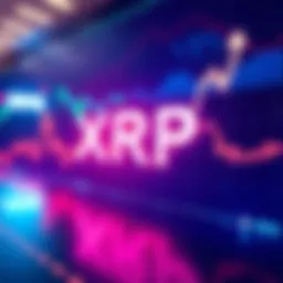 A graph showing a 15% increase in XRP price with upward trend lines and positive investor sentiment