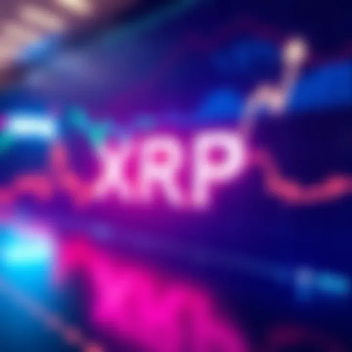 A graph showing a 15% increase in XRP price with upward trend lines and positive investor sentiment