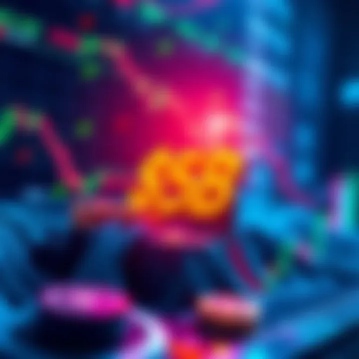 A graphic showing xStocks leading the tokenized equities market, depicting digital tokens and stock charts, symbolizing financial growth.