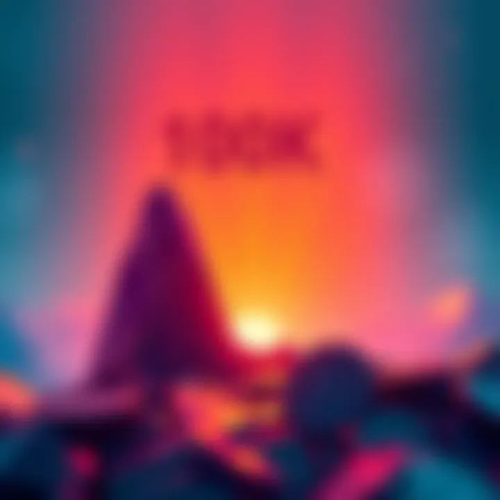 A graphic showing Yearn Defi's upward trend in value with a bold 100K marker in the background, symbolizing potential growth and investment interest.