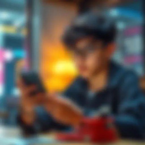 Young person looking at Bitcoin options A young Canadian holding a smartphone, confused about Bitcoin purchase options without utility bills, with a government ID nearby