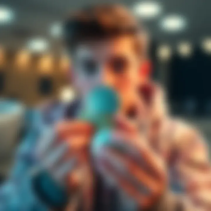 A 20-year-old investor showcasing his collection of XRP coins, symbolizing hope for future profits.