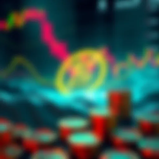 A visual representation of Zcash's low liquid supply and whale activity in the crypto market with graphs and coins.