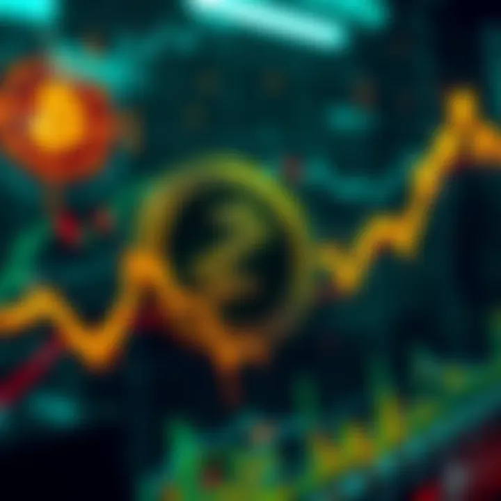 A graph showing Zcash's price rising against Bitcoin, symbolizing a shift in cryptocurrency interests towards privacy-focused options.