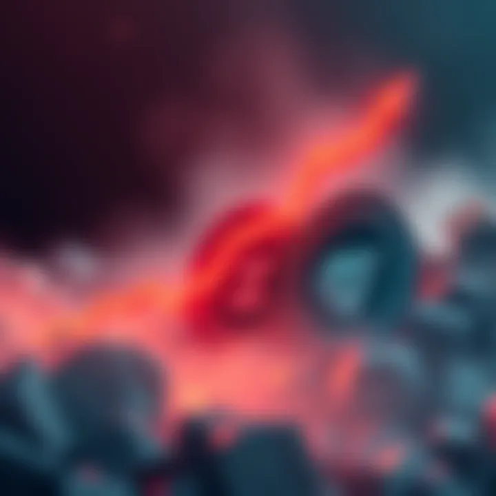 Visual showing Zcash logo declining and Monero logo rising, symbolizing their market dynamics amid vulnerability concerns and privacy features.