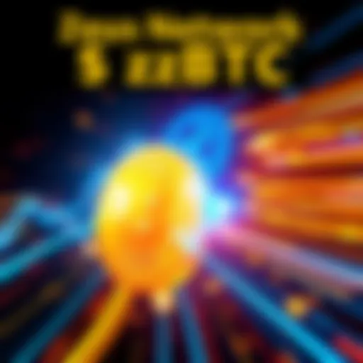 Visual representation of Zeus Network launching $zBTC on Solana, showcasing Bitcoin symbol linked to Solana logo with fast-moving graphics to signify speed and decentralization.
