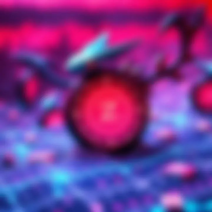 A digital graphic representing the Zora token launch with vibrant colors and NFT symbols